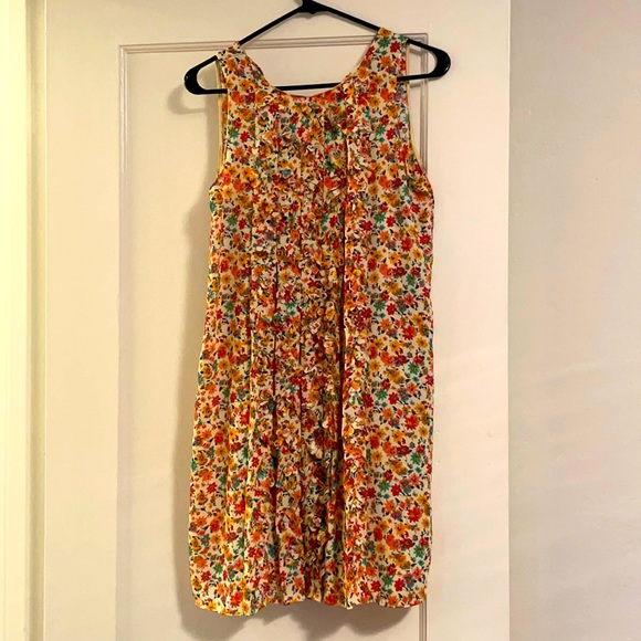 Anthropologie Confetti Flora Chiffon Swing Dress and Slip - Picture 2 of 2